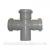 Крестовина 50/50/50/90 серый канализ. ПП 