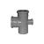 Крестовина 110/110/50/90 серый канализ. ПП 