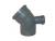 Колено 110/50/45/135 серая канализ. ПП