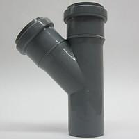 Тройник 50/50/45 серый канализ. ПП 
