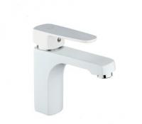 FRAP F1041 (смеситель белый/хром. д/раковины ф35-гайка)