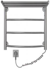 Классик с полкой электрический полотенцесущитель GRANULA (500х600) П3 Левое подключение