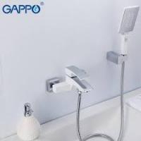 GAPPO G3007-7 (смеситель белый хромированный для ванны)
