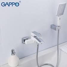 GAPPO G3007-7 (смеситель белый хромированный для ванны)