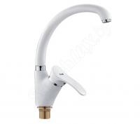 FRAP F4101-12 (смеситель белый для кухни ф40-гайка)