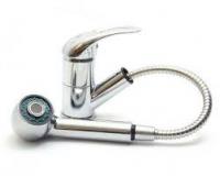 FRAP F6002-B (смеситель хромированный для кухни ф40-выдвижной излив)