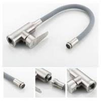 FRAP F4448 ( смеситель нержавейка для кухни с гибким изливом)