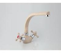 FRAP F5408-10 (смеситель светло-бежевый для кухни-гайка)