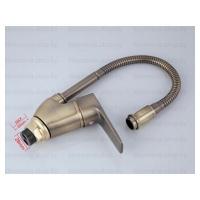 FRAP F4330-4 (бронза гибкий излив смеситель для кухни ф40-гайка)