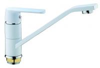 FRAP F4931 (смеситель белый хромированный для кухни ф35-гайка)