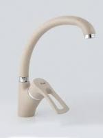 FRAP F4166-10 (смеситель светло-бежевый для кухни ф40-гайка)