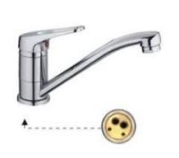 FRAP F4513 (смеситель хромированный для кухни ф35 короткий излив)