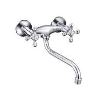 FRAP F4608 (смеситель хромированный для кухни настенный излив 20 cm)