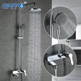 GAPPO G2402 (душевая система,  излив является переключателем на лейку хром)