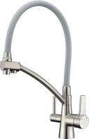 GAPPO G4398 (сатин смеситель для кухни с подключением фильтра питьевой воды)