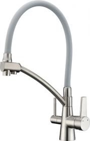 GAPPO G4398 (сатин смеситель для кухни с подключением фильтра питьевой воды)