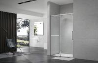 Terminus Душевая дверь в нишу слайдер Альба 01 1400х2200 хром