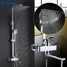FRAP F2415-2 (душевая система со смесителем хромированный излив является переключателем на душ или лейку)