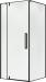 Terminus Душевой уголок распашной Альба 03 900х900х2200 квадрат черный