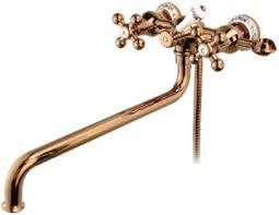 GAPPO G2265-3 (смеситель красное золото для ванны излив 35 см)