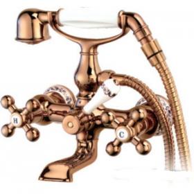 GAPPO G3265-3 (смеситель красное золото для ванны рисунок-керамика)