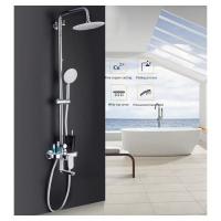 GAPPO G2419 (душевая система со смесителем, верхним душем, ручной лейкой хромированная)