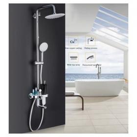 GAPPO G2419 (душевая система со смесителем, верхним душем, ручной лейкой хромированная)