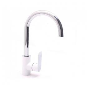 GAPPO G4048 (смеситель белый хромированный для кухни ф35)