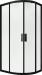 Terminus Душевой уголок слайдер Соренто 06 1000х1000х2000 четверть круга черный
