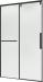Terminus Душевая дверь в нишу слайдер Альба 01 1400х2200 черный