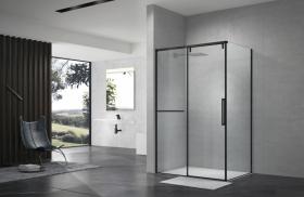 Terminus Душевой уголок слайдер Альба 02 900х1200х2200 прямоугольник черный