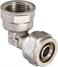 Угольник обжимной с переходом на внутреннюю резьбу