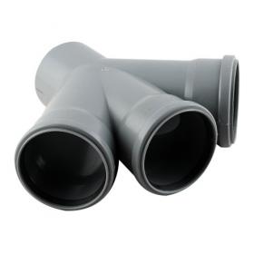 Крестовина 110/110/110/45 серый канализ. ПП