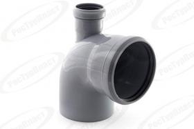 Колено 110/50/90/90 серое канализ. ПП 