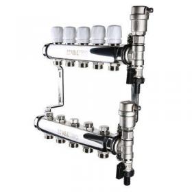 Коллектор 8 вых. х 1х 3/4 из нержавеющей стали Valtec VTc.588.EMNX