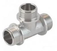 Тройник латунный,никелированный,HP-HP-HP Valtec