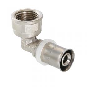 Угольник пресс с переходом на внутреннюю резьбу