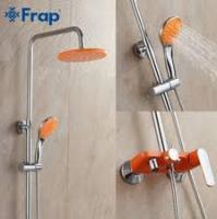 FRAP F2432 (душевая система со смесителем оранжевый хромированный с поворотным изливом)