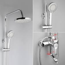 FRAP F2418 (душевая система со смесителем хромированный излив лейка верхний душ)