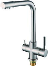 FRAP F4352-5 (хромированный смеситель для кухни с подключением фильтра)