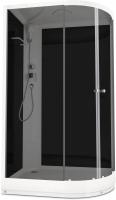 Душевая кабина Domani-Spa Delight 128 L / DS01D128LLBT00 (черный/тонированное стекло)