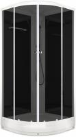 Душевая кабина Domani-Spa Delight 110 / DS01D110LBT00 (черный/тонированное стекло)