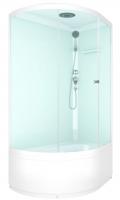 Душевая кабина Domani-Spa Simple 128 High R / DS01Sm128RHWCl00-V1.2 (белый/прозрачное стекло)